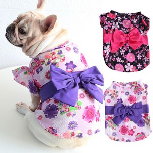 Haustier-Outfit ausgezeichnete 2 Farben auffällige Kimono-Stilhundkostüm für Welpenladen Welpe Kleidung Hunde Kostüm