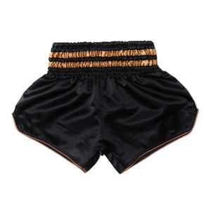 짧은 Muay Thai Satin Polyester Blank Backing Shorts Womens 남자 아이들 MMA 의류 킥복싱 파이트 반바지 맞춤형 로고