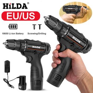 Cordless Drill Power Tools Electric Skruvmejsel 28nm trådlös drivrutin 12V 2 Variabel hastighet 240407