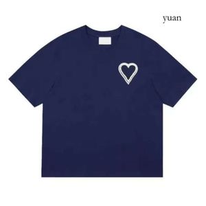 Mens Women Designer Amis футболка Summer Tee Рубашки моды топы роскоши бренд бренд в стиле унисекс хлопковая футболка Us Size S-XL 618