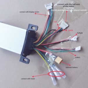 8,5 in 350W 36V 15A Electric Scooter Controller Board Matherboard für Controller -Bremsen und Bluetooth -LED -Display mit App