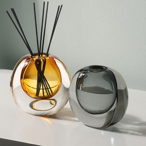 Nuovo semplice in stile europeo Spacchi di alta qualità Vaso di vetro a fondo di alta qualità Soggio