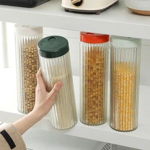 Förvaringsflaskor spaghetti container multifunktion lufttät pasta böna spannmål ris containrar stor kapacitet mat burk tillbehör