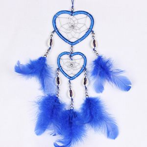 1x Feather Dream Catcher Wind Chimes Auto Innenwand Dreamcatcher Ornamente Geschenke zum Valentinstag