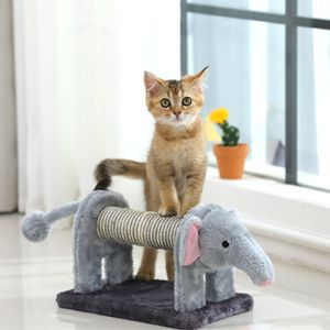 Torre de árvore de gatos de estilo animal de calçada, brinquedos interativos para animais de estimação, posts, brinquedos engraçados para gatos, arranhões, móveis de inquietação