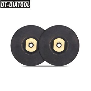 ダイヤモンドラバーベースの柔軟なバッカーパッド用の研磨パッドパッドパッド用のDT-Diatool 2PCS 5/8-11 M14スーパーソフトバッカー4 