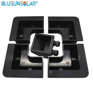 High Quality 10 Set Lot Black Color ABS Solar Bracket Panel Mounting System for Caravan Motor Home RV