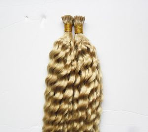 613 Bleach Blonde Brazilian человеческие волосы I Tip Hair 100G Blonde 100 -х