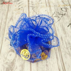 10/50/100pcs 26/35 cm Tulle Cashstring Wedding Round Organza Bag Birthant Chary Gift Bag Sagre 5ZSH836