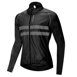 Wosawe Windbreaker Jacket High Visibility Cycling Jacket Men Women Segurança Casal de Segurança MTB MTB Coloque de bicicleta