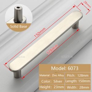 Zinc Alloy Kitchen Drawer Handle Decorative Cabinet Cupboard Pull Silver Black Golden T Bar Dresser Closet Knob