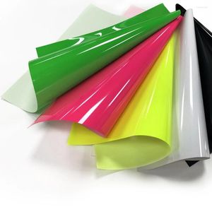 Fensteraufkleber fluoreszierende permanente Klebstoffrolle Neon-HTV-Zeichen für Cricut Silhouette Cameo Blue Orange Pink Green DP26-30