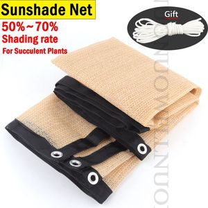 Hi-Quality Anti-UV Gardening Sun Shade Netto 50 ~ 70% Szybkość cieniowania Suwolentne rośliny Słońce Sails Outdoor Sunshade Net