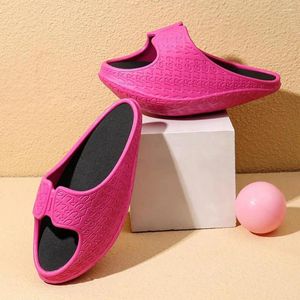 Casual Shoes 1Pair Body-shaping Slippers Skin-friendly Correct Leg Type Elasticity Fitness Shaking Slides Lose-weight Sandals For Lady