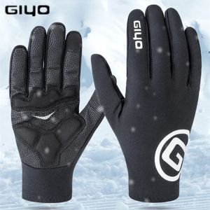 Sweatshirts 2022 Giyo Men's and Women's Winter Riding Gloves Fleece Warm Riding Gloves Gym Fishing Mountain Bike Nonslip Gloves