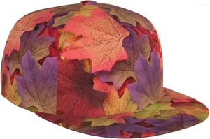 Top kapaklar sonbahar sonbahar mevsimsel izin yaprak düz fatura şapka unisex snapback beyzbol şapkası hip hop stil vizör boş ayar
