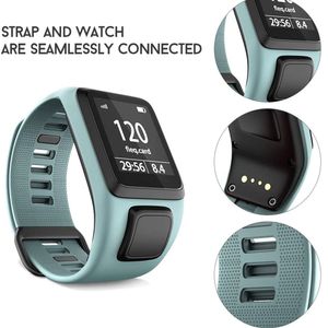 Per Tomtom 2 3 Runner Spark Music Silicone Watchband Cless Cint Bracciale Smartwatch Accessori per banda softwatch