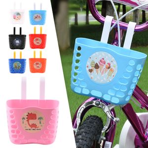 Bike Basket Front Handlebar Basket Universal for Most Kids Bikes Tricycle Scooter Supplies Handlebar Carrier Bicycle Storage Box