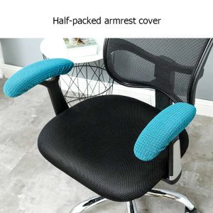 1 Pair Stretch Office Chair Armrest Covers Waterproof Computer Chair Arm Cover Elastic Boss Swivel Chair Elbow Arm Rest Case