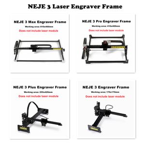 Neje 3 max/pro/plus cnc laser gravador quadro sem módulo laser bluetooth controle de aplicativo lâmpada lasergrbrbl neje software