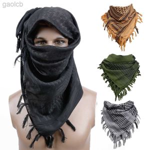 Mode ansikte masker nacke gaiter camping vandring halsduk för män kvinnor arabiska torget taktiska shemagh keffiyeh sjal täcke huvud wrap bandanas öken halsve 24410