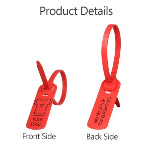 Anpassade kabelband Orginazer Zip -slips, plast Stronger Security Seals -tagg för logistik brandsläckare, 300 mm, 11,8 