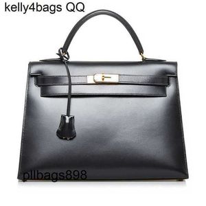 Handbag 7A Box Leather Cowhide Handswen Calfskin 32 Calf Satchel4L2O
