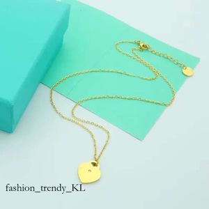 Tiffanybracelet Love Heart Fashion Designer Armband Luxus Schmuckbrief plattiert Gold Silber Kette Frau Anhänger Halsketten Metall Geschenk Tiffanybead Halskette 838