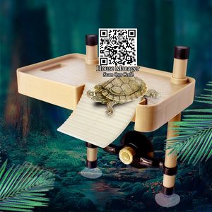 Turtle Pier Dock Platforma Platforma RAMP RAMP Kroki Landing Moss Climb Babking Sucker z Aquarium Fish Tank Decor