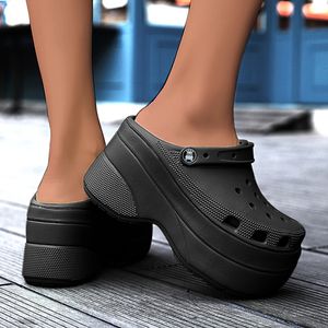 Shoes for Woman Platform Sandals 2022 Trend Summer Shoes Garden Sandals Clogs for Women Increase Height Outdoor Beach Slippers