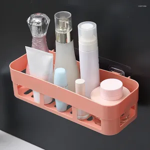 Storage Boxes Bathroom Shelf Organizer Toilet Adhesive Shampoo Gel Basket Decoration Corner Shower Rack Accessories