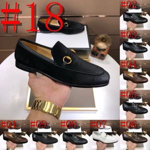 34Model Luxury Brand Leather Shoes Black Burgundy Crocodile Prints Pointed Toe Casual Mens Designer Dress Shoes Slip on luxurious Loafers Shoes Men Size 38-46