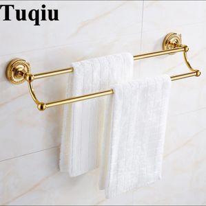 Accessori per bagno in ottone set, gancio di veste dora, supporto per la carta spazzola, barra di asciugamano, cesto di sapone, asciugamano set di hardware da bagno