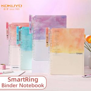 Notebooki 1PC Kokuyo Smartring Binder Notebook B5 6mm Planer Linia Portable Campus Lose Leaf Notebook Prywatne