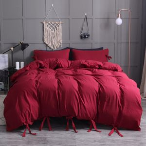 LACE-UP COLOR SOLID POLOISTER DUVET SOFT CONSELHO DE TEXTIL DE TEXTILOS PENLIZAÇÕES DE CAIXA PELAS DE CRINHA 2/3PCS CABRE CABE