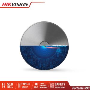 Drive HikVision Portable SSD 1TB 512 GB di impronta digitale Protezione crittografata USB 3.1 Gen2 Typec SSD Disk a stato solido esterno