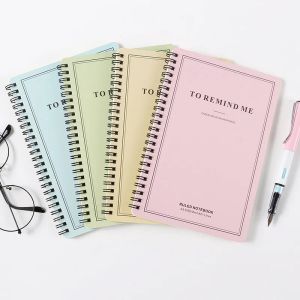 A5 B5 Spiral Book Coil Notebook To-Do Fodined Paper Journal Diary Sketchbook for School Supplies Stationery Store