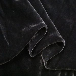 100 cm*140 cm schwarz weißer Seide Viskose Samt Stoff Luxus Abendkleid Material Velor