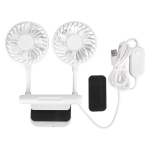 Gadgets Screen Fan Monitor Fan 2 Heads 3 Modalità Velocità 6,6 piedi Cavo USB Clip di risparmio spaziale rumoroso sulla ventola del computer per il family Office