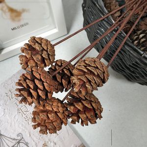 5pcs naturalne suszone kwiaty sosna stożka stożka sztuczna sucha kwiat dom Bożego Narodzenia Garland Wrenik Weddna przyjęcie wystrój akcesoria