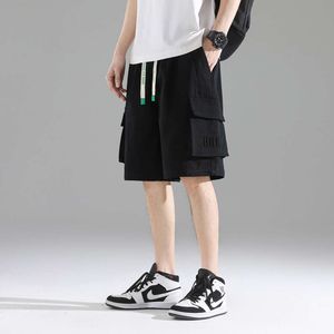 Short di grandi dimensioni per i pantaloni da lavoro da lavoro a gamba dritta alla moda estivo maschile per capris casual maschi