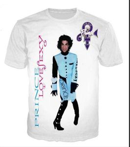 Abbigliamento da moda harajuku cantante Prince Rogers Nelson Casual Tshirt Women Men 3D Tshirt harajuku maglietta in stile estivo HP0321486748