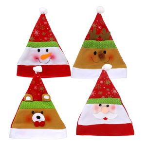 Santa Claus Christmas Hat Snowman Bear Elk Snow Star God jul Multi Colors Hat vuxna barn hatt Xmas tillbehör leverans