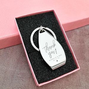 10x gratis inciso personalizzato per matrimoni a favore della bottiglia di tastiering di portachiavi personalizzati per il matrimonio personalizzato souvenir