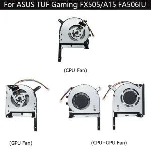 Pads CPU GPU Laptop Cooling Fan för ASUS DFS5K12304363H FMIU DFS5K12114262H FM1V Ersättning Notbok Radiatordelar