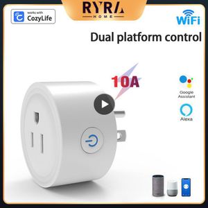 Tuya Smart Socket WiFi UK Fiş Hub Gateway Control Home Alexa tarafından tüm ev zekasını gerçekleştirdi