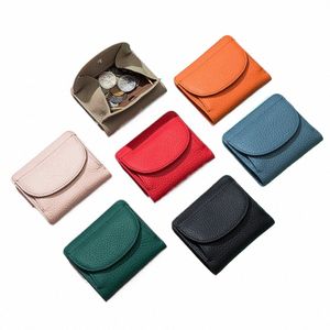 genuine Leather RFID ID Credit Bank Busin Card Holder Cowhide Coin Purse Bags Luxury Clutch Slim Pocket Wallets For Women l5yL#