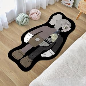 Mattor Cartoon Bear Mat Dekorativ söt djurmatta för sovrum i hallen Bedside Vardagsrum Non-Slip Fashion Home Floor 2024 Dekor