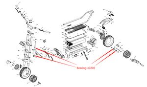 Kaabo Offical Tapered Nadel Rollenlager 30202 Rotary Head-Lager-Ersatzteilanzug für Kaabo Wolf Warrior 11 E-Scooter