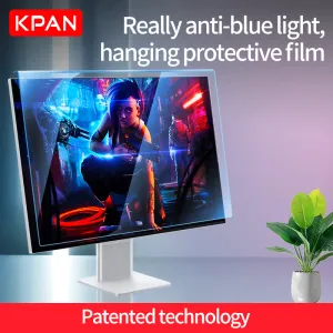 Protectors Kpan Acrylic Hanging Monitor Screen Protective Film AntiBlue Light 1232 tum 17 19 21,5 27 tum för TV -skrivbordsbärbar dator iMac